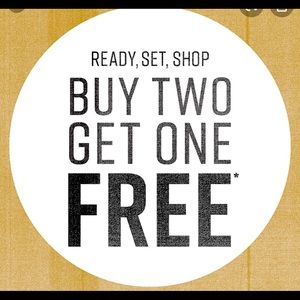 Buy 2 Get 1 Free Sale